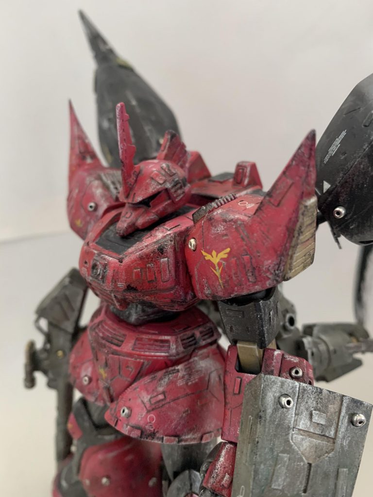 一度完成させたんですが、汚し過ぎた気がして再塗装しました｡