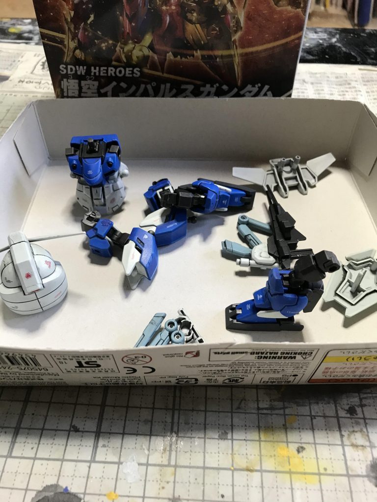 水転写デカール貼り工程