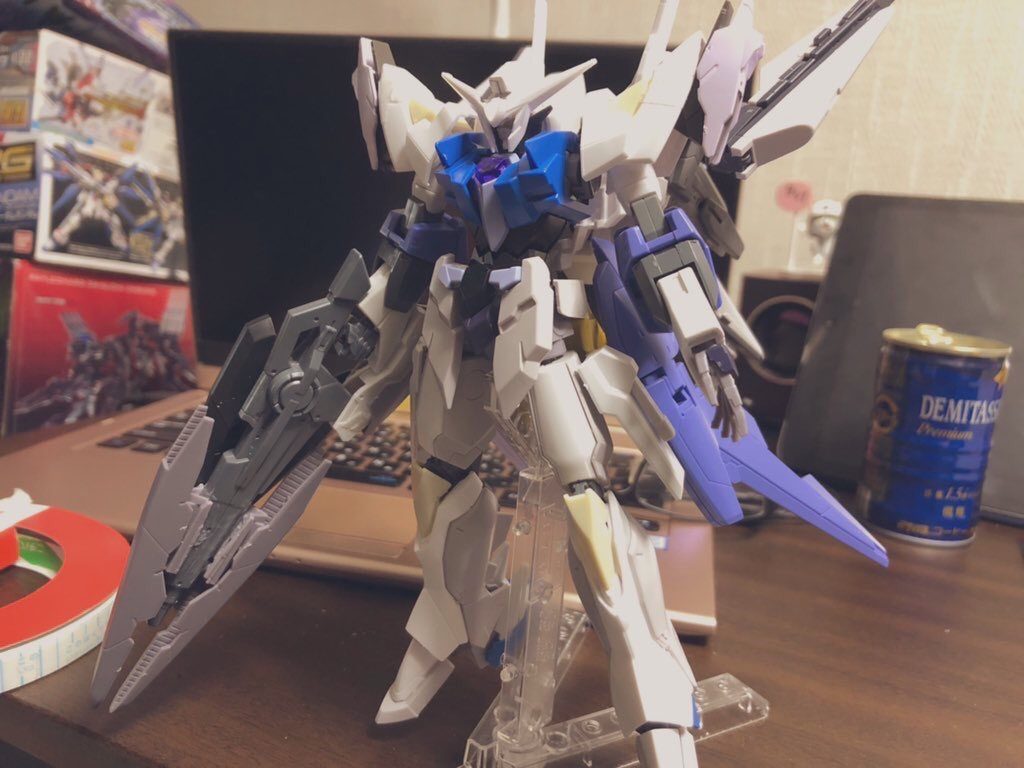 塗装前はこんな感じでした！全体カラーをアルス君に寄せるかリボガンにするかでかなり迷ったのはいい思い出です😆