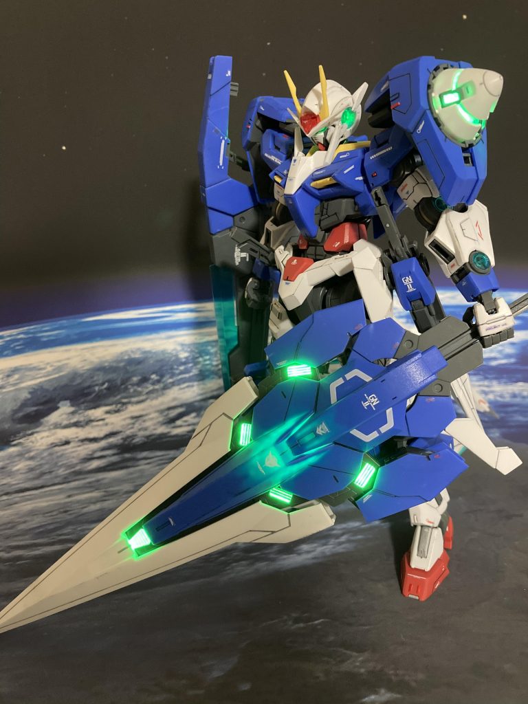 LEDを入れてみました。映えますね。