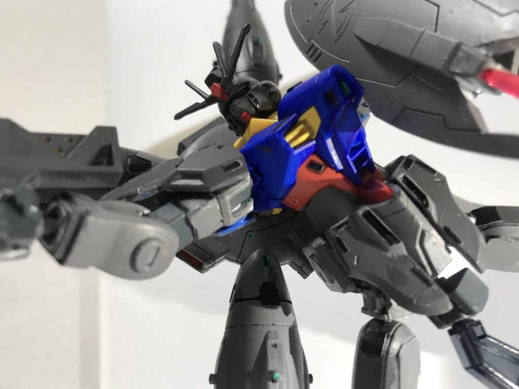 ビームライフルアクリル絵の具塗装のみで、そのまま使用