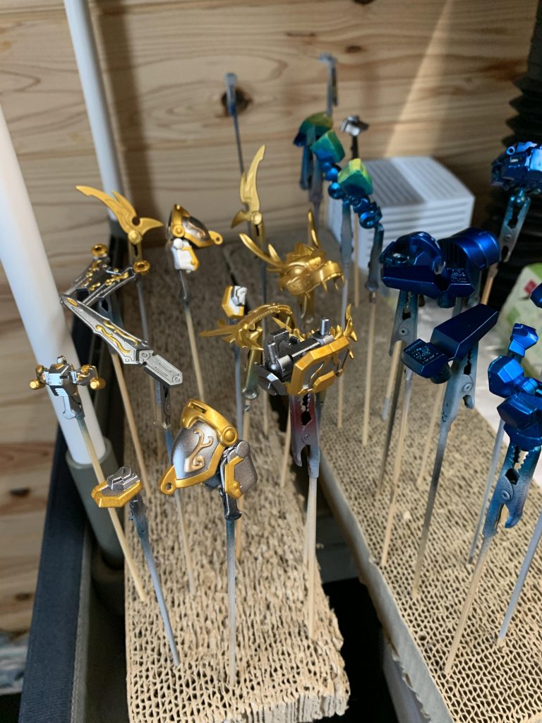 艶消し前。磨く手間がめんどくさかったのでマッドキャンディ採用。