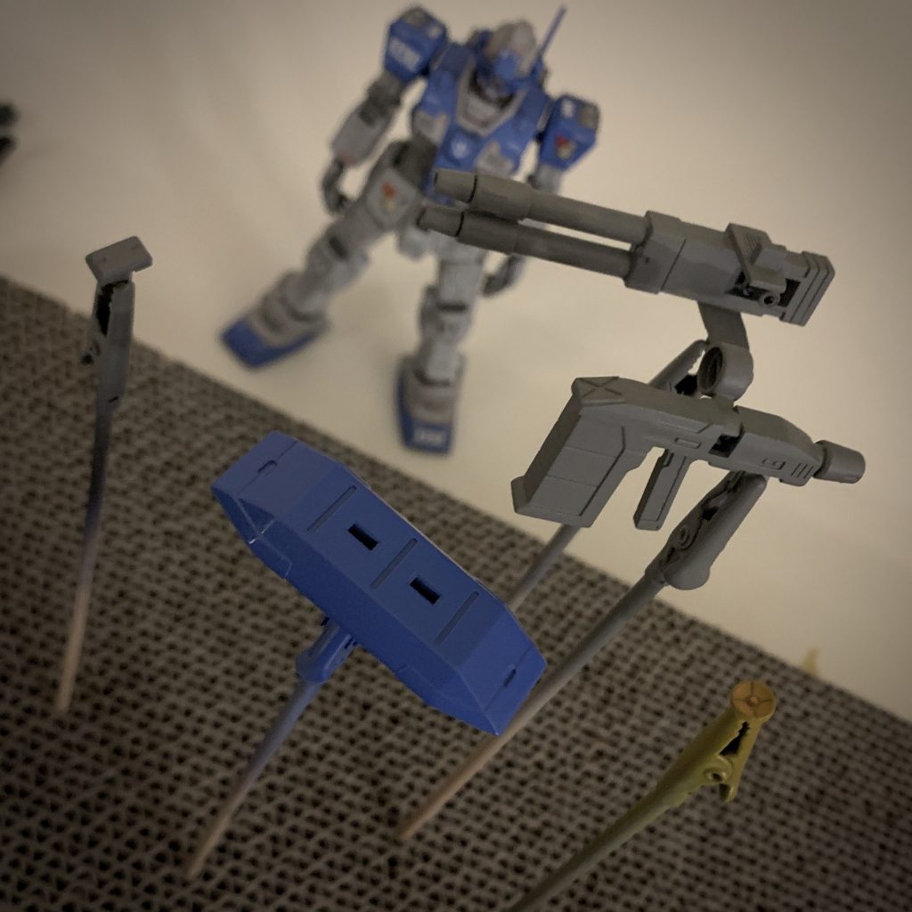 2連ビーム砲①HGブルーディスティニー3号機から流用。