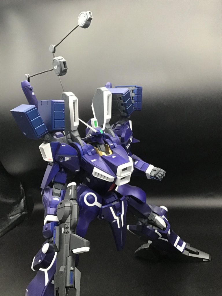 「ここらで雌雄を決しなければなっ!」降下してくるExーSをインコムで迎撃するシーン風に。ちゃんとインコムの中継ユニットが付いてくる辺り分かってるなとw