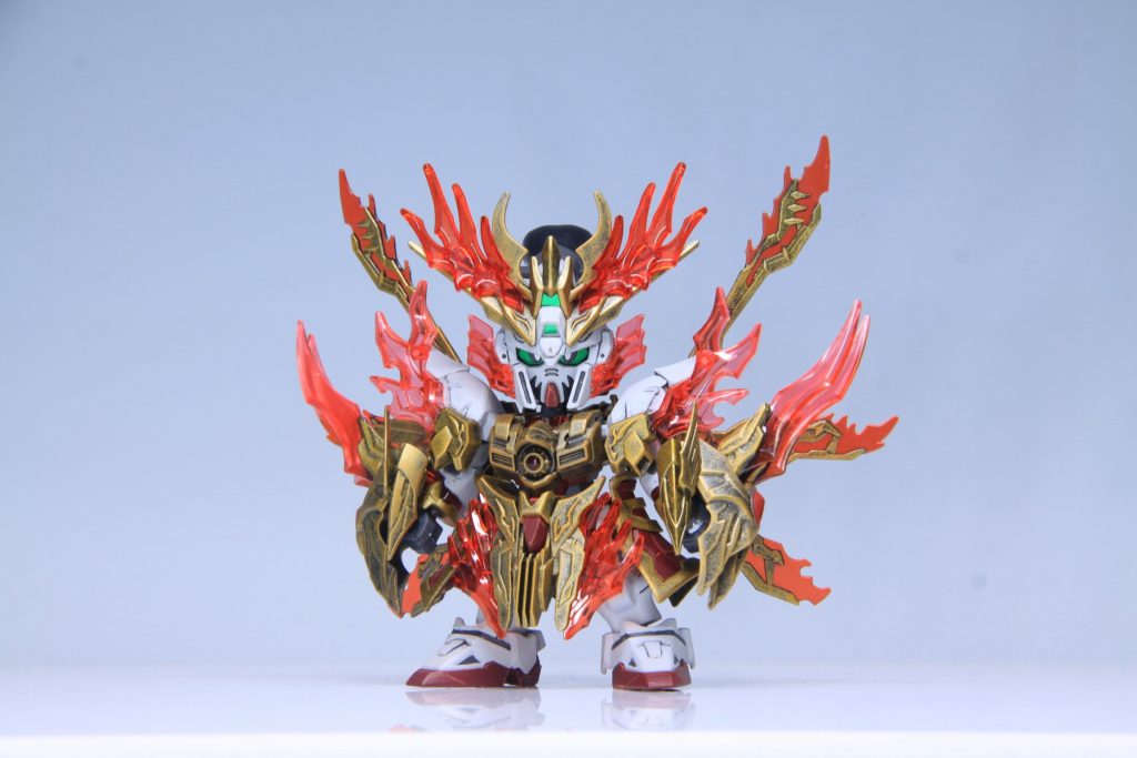 炎皇張飛ゴットガンダム３人の中で一番塗り分けが簡単だった。