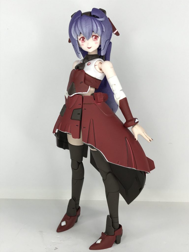 スカートを付けて完成〜♪　まぁかわいらしいこと(^^)