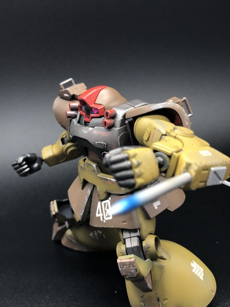 パイルバンカーも30mmのパーツとランナーを使って簡単に作ってみました♪