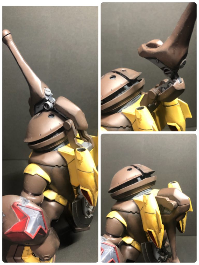 ギミック2。潜望鏡パックも設定そのままだと畳み方がわからなかったのでオリジナルでそれっぽく作りました。