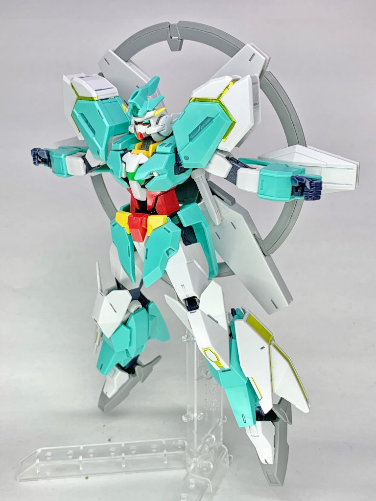 ▼ネプテイトガンダム・アステこの形態も気に入ってます。劇中のヴォワチュール・リュミエール＋トランザムを単機でできることに作ってから気が付きました（笑）▼以上、コアガンダム・アステでした。以前から形は出来上がっていましたが、リライズコンに参加するにあたって、細かい調整や艶消しなどを施し、一旦の完成として投稿させていただきました。▼今後もTwitterで登場すると思うので、よろしくお願いします(*ﾟ∀ﾟ*)