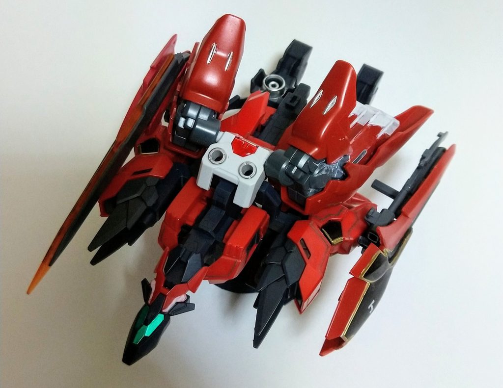 ·マーズストライダーアーマーマーズアーマーの近接戦闘能力を向上しつつ、機動力を強化したアーマー。赤といえばやっぱ赤い彗星なので、BB戦士シナンジュ(正確にはネオジオング)とミキシングしました。それでは···コアチェンジ···ドッキング、ゴー!