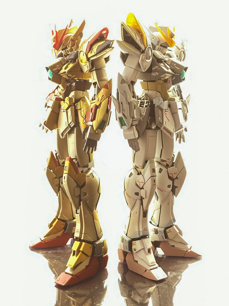 MG 1/100 ウイングガンダムゼロEW Ver.Ka 『Gold Ver.　&　スノーホワイトプレリュード Spring Ver.』–5枚目/制作者：@Nekohige0511