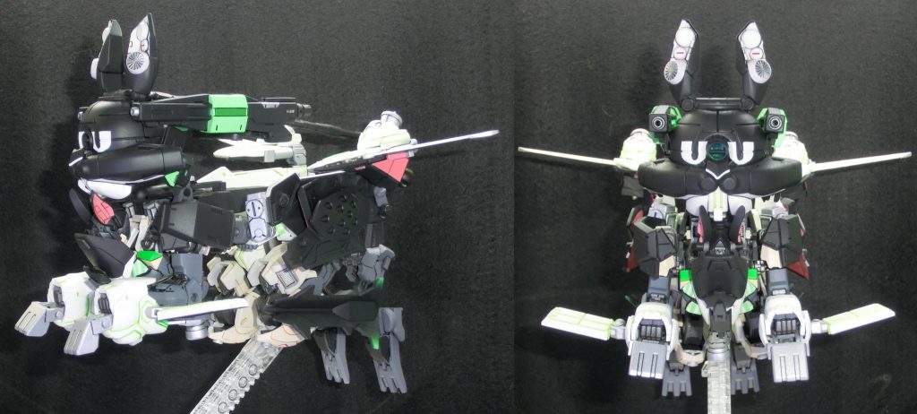 水中航行用形態・突撃うなンクスモード(飛行も可)