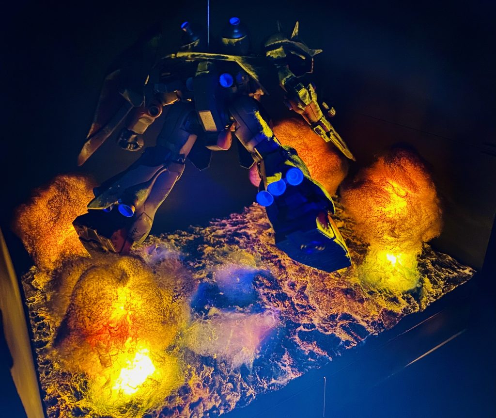 HGUC 1/144SCALE◇閃光のハサウェイ Me02 R-F01 MESSER メッサー◇劇中戦闘仕様◇塗装済み完成品オリジナルLEDベースセット–5枚目/制作者：H4co Y