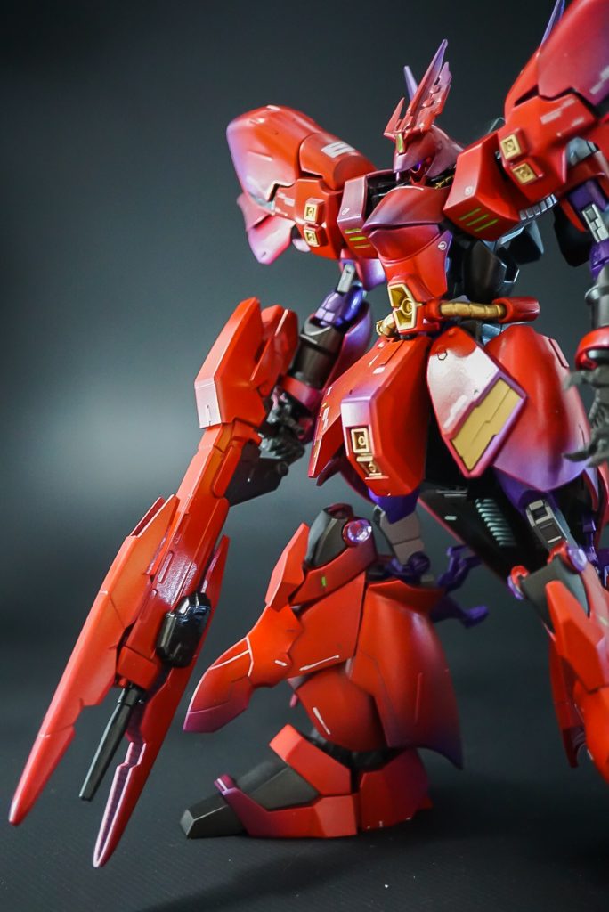 ビームライフルバックパックと同様シナンジュスタインのライフルを使ってます、好きなので余談ですがガンダムは好きだけど用語は詳しくないので名前とかはいつも凝ったものが付けられません、ちょっとした悩み