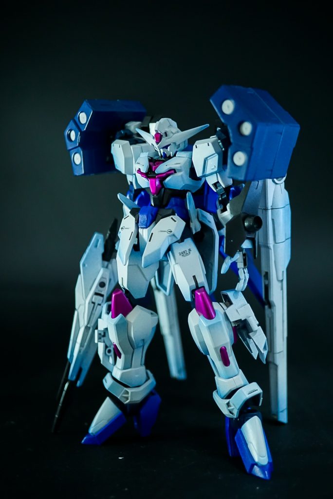 クアドリガ ランチャースタイルランチャーストライカーの装備を纏った遠距離攻撃に特化したスタイル武装はツインビームキャノン、ミサイルポッド、連結式ビームライフル