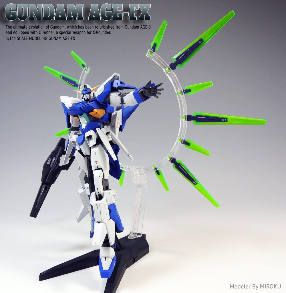 ガンダムＡＧＥ－ＦＸ｜MIROKUさんのガンプラ作品｜GUNSTA（ガンスタ）