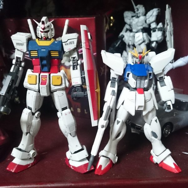 HGUC F91を製作始めました。全高を詰めてプロポーションもまとまってきたので細部の作り込みをします。（3枚目）