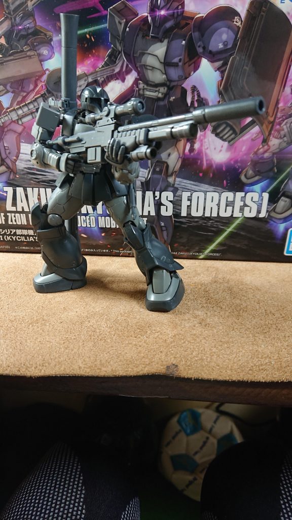 久々ガンプラ組み上げた コトブキヤの武器を持たせてみる