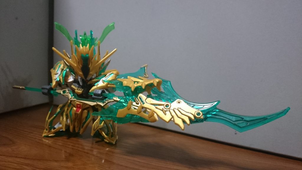 ・青龍偃月刀・至極青龍偃月刀と背中の武器の合体っス！