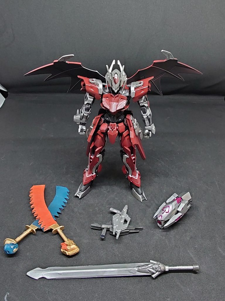 武装を並べて撮影m(_ _)m他にも武装が原作にあるので気が向いたら作りたいと考えていますm(_ _)m