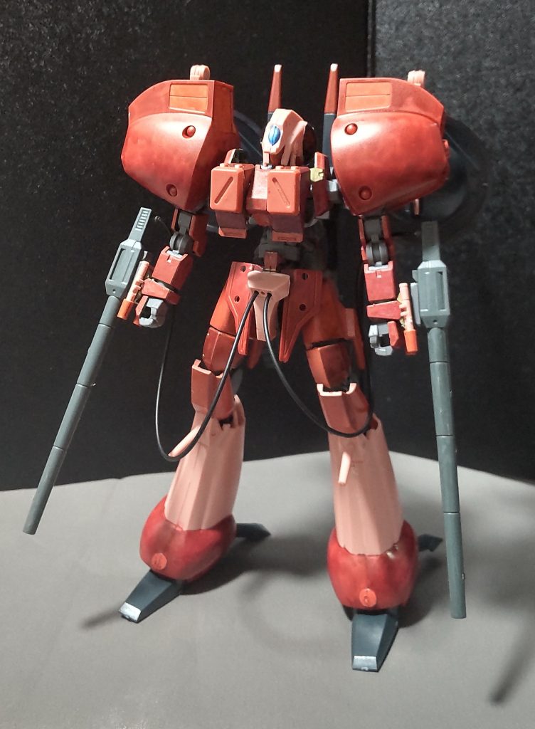グレイズフレームをベースにアシュラテンプルのパーツをグレイズの装甲と組合せて作成しました。※グルーンやバッシュの時と同じ手法でやってます