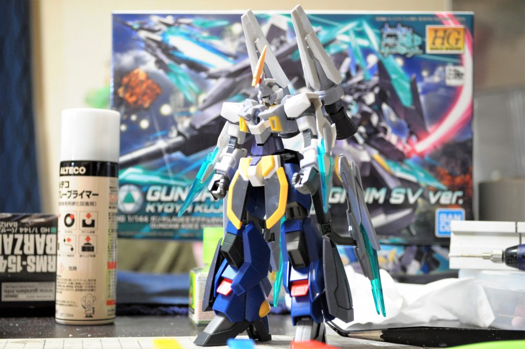 塗装前はこんな感じ。この方が元キットがどの部分が分かりやすいかと。