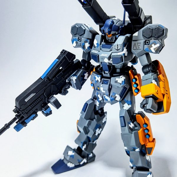 HGジェスタキャノン ピクセル迷彩塗装