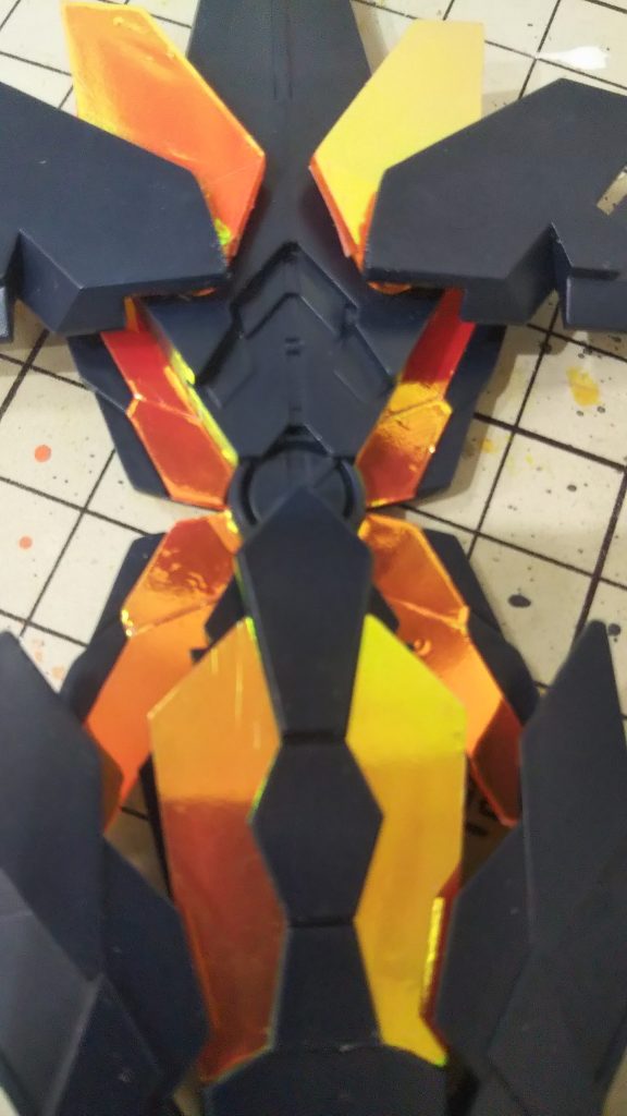 ただ問題点もあります😩気泡、小さなゴミです もっと頑張れば綺麗に貼れるとはおもうのですが🤔綺麗に貼れればエアブラシにも負けない仕上がりになると思います❗️