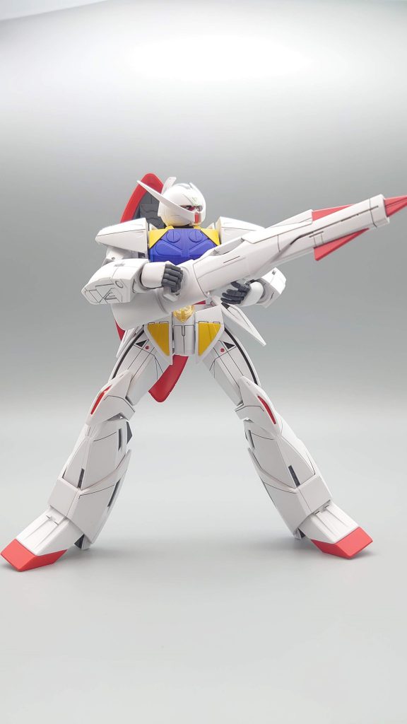 ビームライフルの最大出力モード。マウンテンサイクルから出たてでの射撃はかっこよかった。