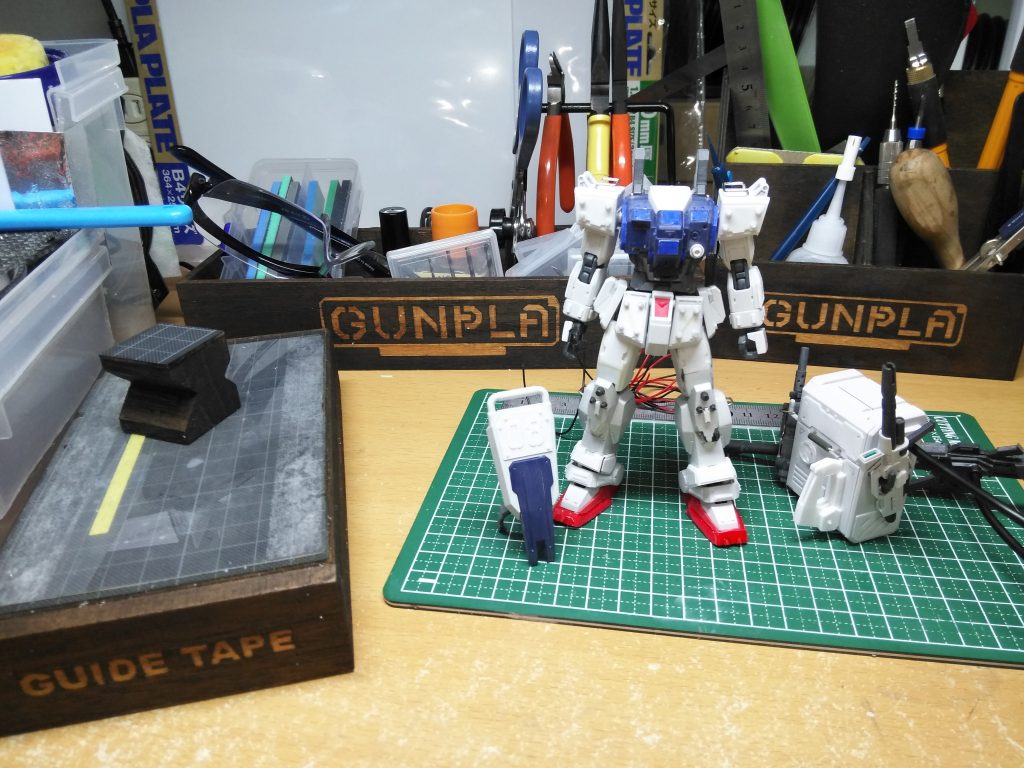 工作完了。この後、塗装して配線です。