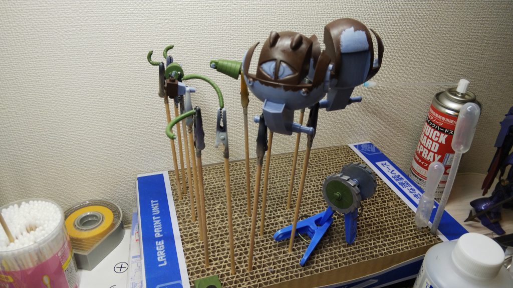 ラッカー筆塗り久しぶりのラッカー塗料がいい匂い笑