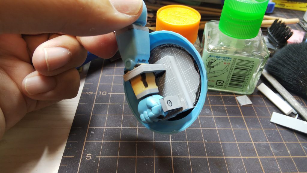 こんな感じで持たせられる♪いい感じにできました