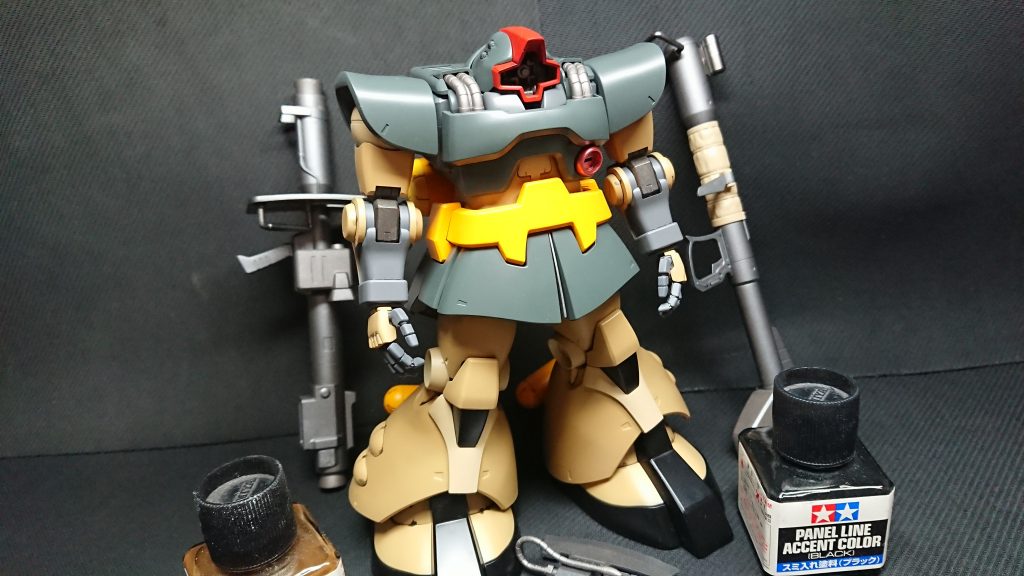 エアブラシ塗装が終わったら組み上げて全体のチェック。