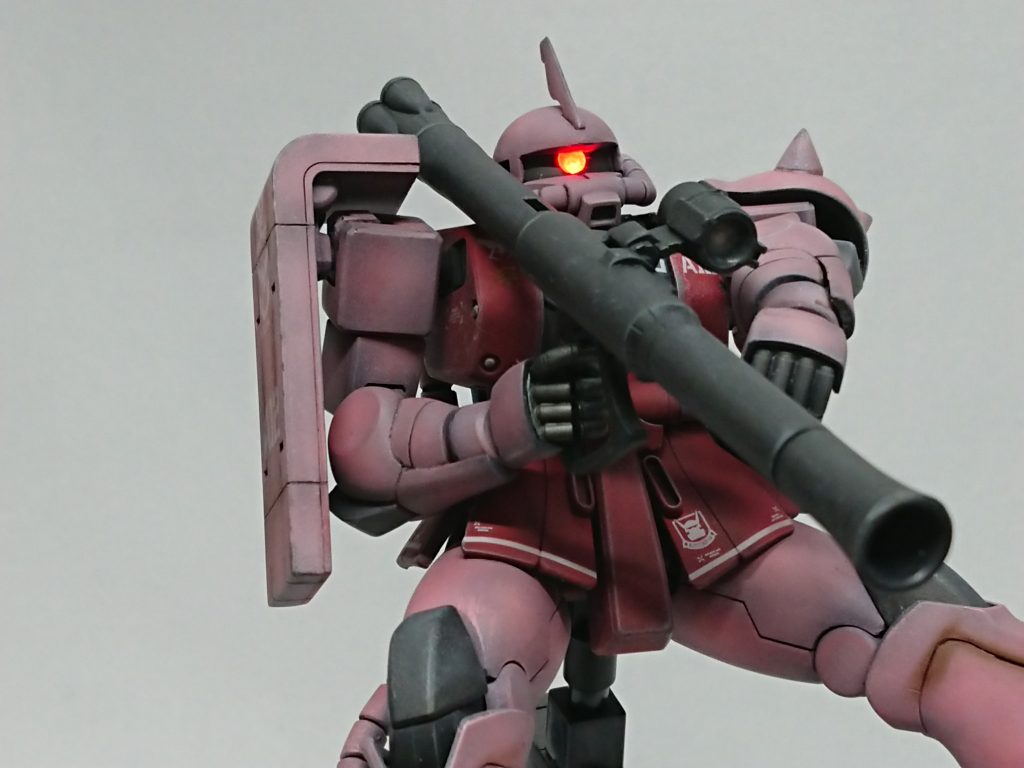 HGシャアザク実写特撮風電飾–5枚目/制作者：つしま