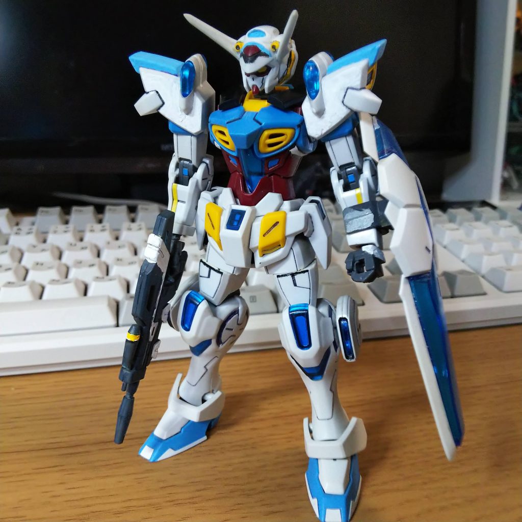 もともとは、フリマアプリにて入手した、組み立て済み中古品でした。出品者さんは太ももにロール軸を追加されていました。