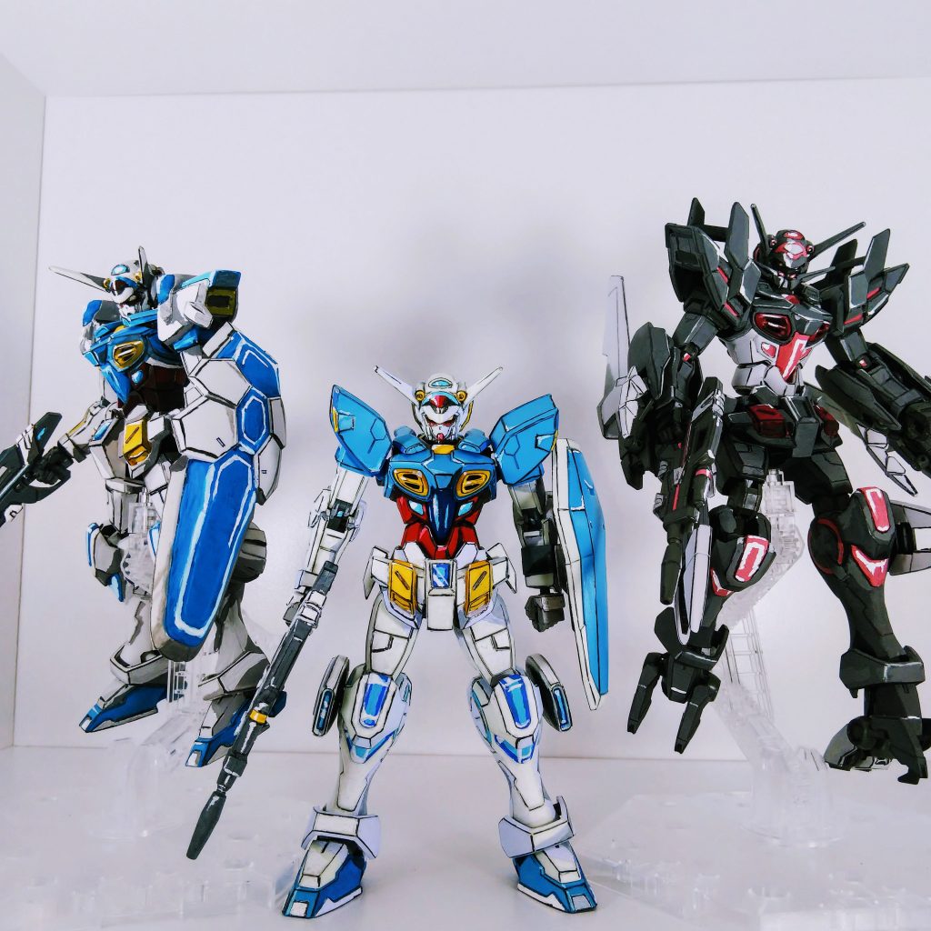 Gセルフシリーズのイラスト風塗装、これで3体目となりました。