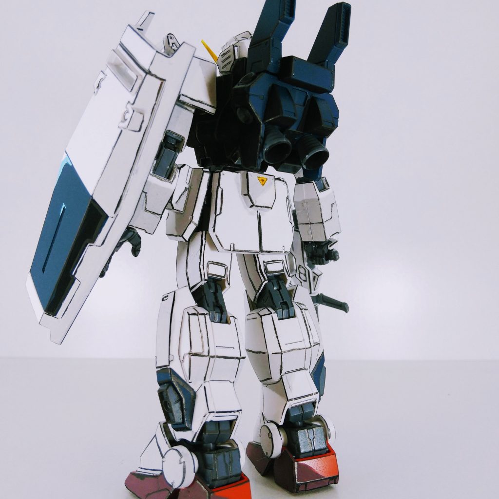 【イラスト風模型】ブルーディスティニー3号機–4枚目/制作者：tkt