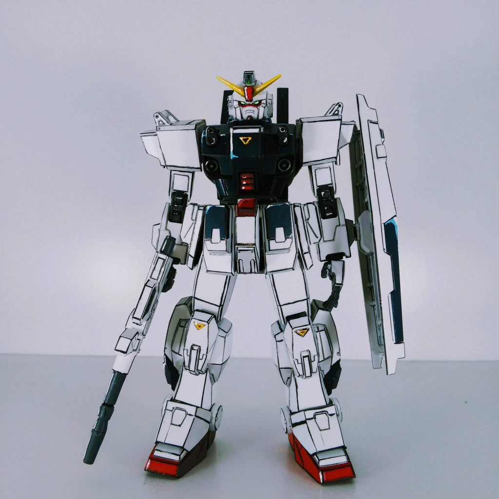 【イラスト風模型】ブルーディスティニー3号機–3枚目/制作者：tkt