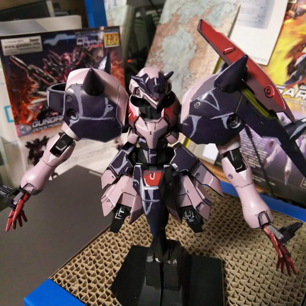 水性つや消しプレミアムトップコートを吹く直前。