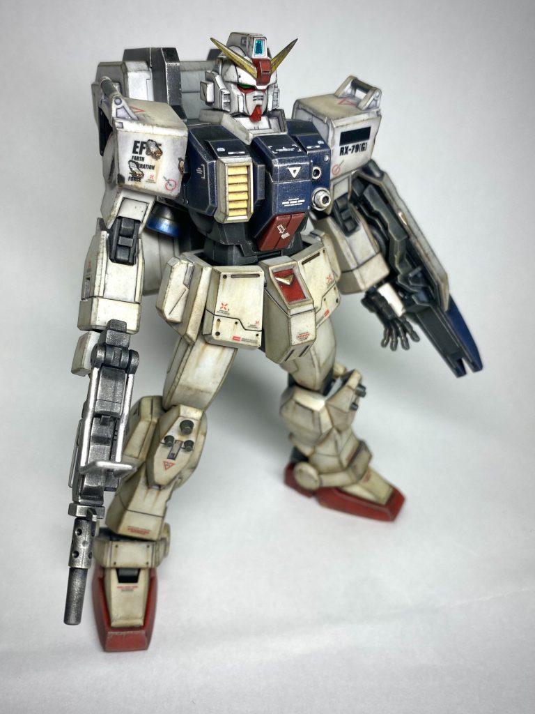 HG 陸戦型ガンダム 初ウェザリング塗装–3枚目/制作者：@kogaga11
