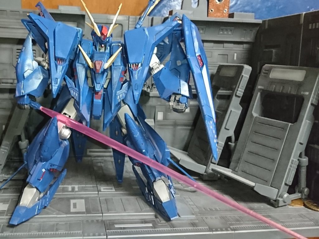 クスィーガンダム(ファンネルミサイルコンテナ増加)–5枚目/制作者：アレス