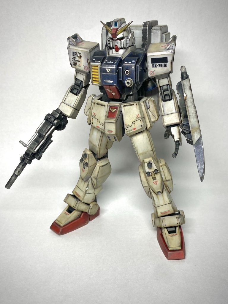 HG 陸戦型ガンダム 初ウェザリング塗装–2枚目/制作者：@kogaga11