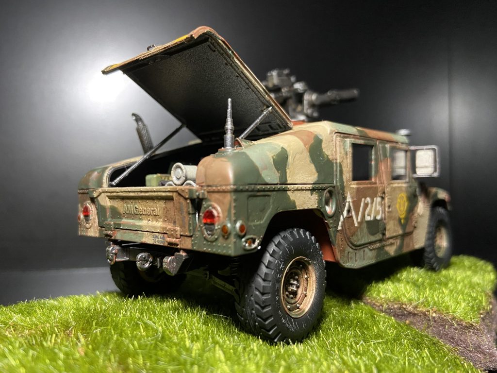 初AFV.初迷彩にしては上出来✨厚塗りしてまったのでハッチの回転はできなくなりましたが💦