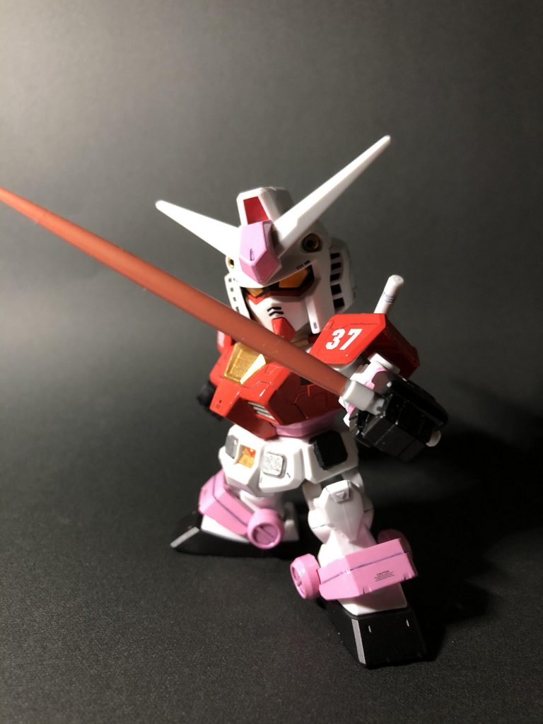 ポージング。左肩には「37」(＝未奈)とデカールを貼りました。白川選手ご本人からいいね👍をいただき、ルンルンになったのは言うまでもありません。