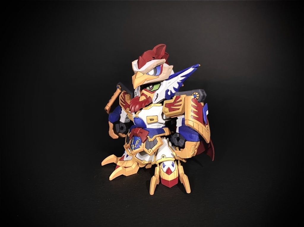 ホントは黄色の部分は、これくらいの色味にしたかった。いつか塗り直すかも…