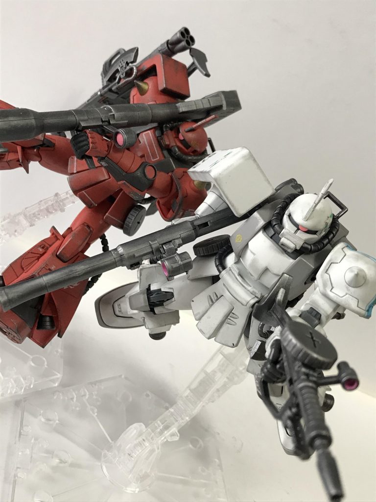 やっぱりザクはいつどれを作っても楽しいですねー(^^)次もザクにしようかな〜♪