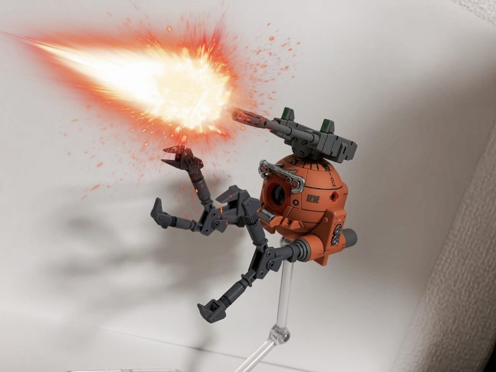 2連装キャノン。フィフティーンキャリバーとも言いますよね。発射加工してみました。