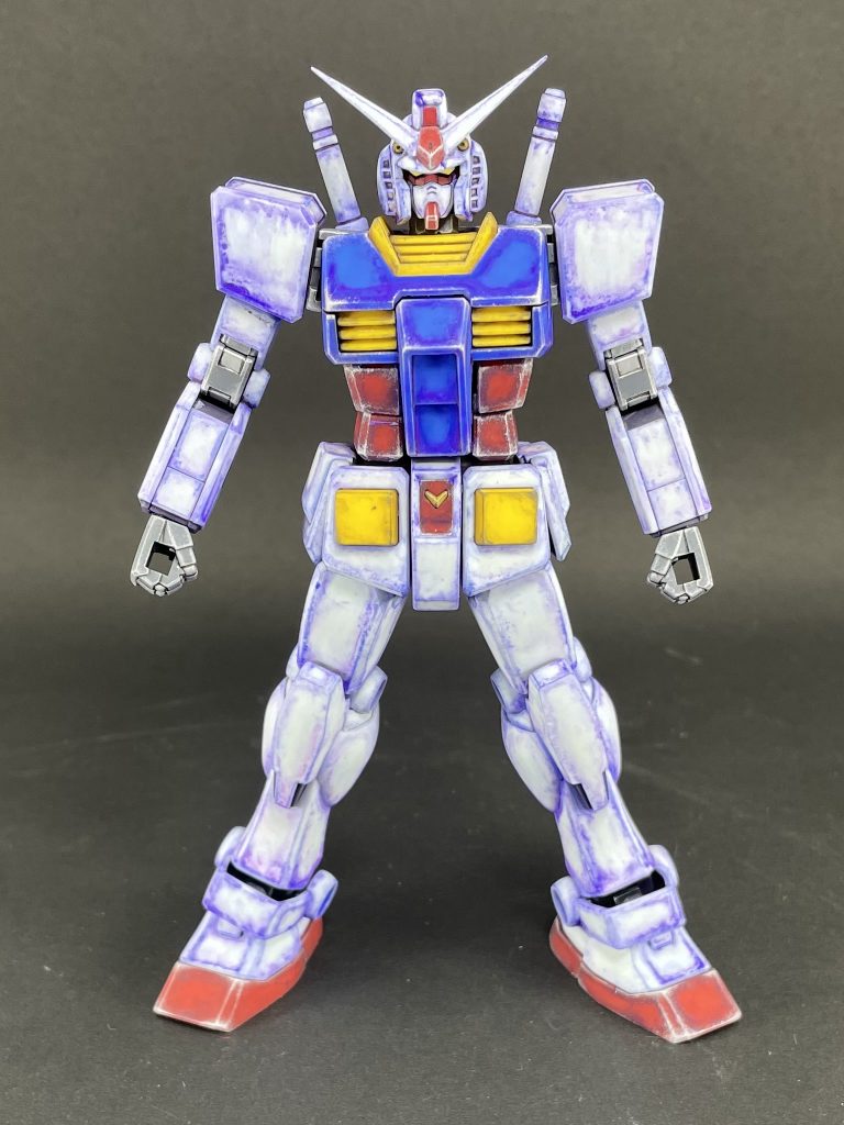 ウォッシングは青紫の油彩を使ってます。夜っぽい面白い雰囲気になってくれました。