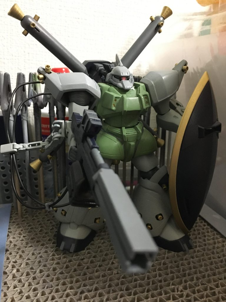 塗装が済んだ状態。この後デカールを貼って全体的にくすませました。もうこの段階で2年越しの想いが溢れて、カッコよさに涙出ましたw