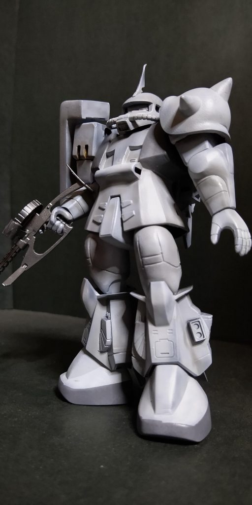 塗装後、軽くシャドウ吹き状態。